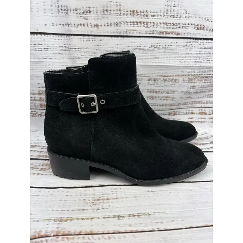 Cole Haan Boots Womens 7 B Grand OS Putnam Ankle Booties D42388 Black Waterproof